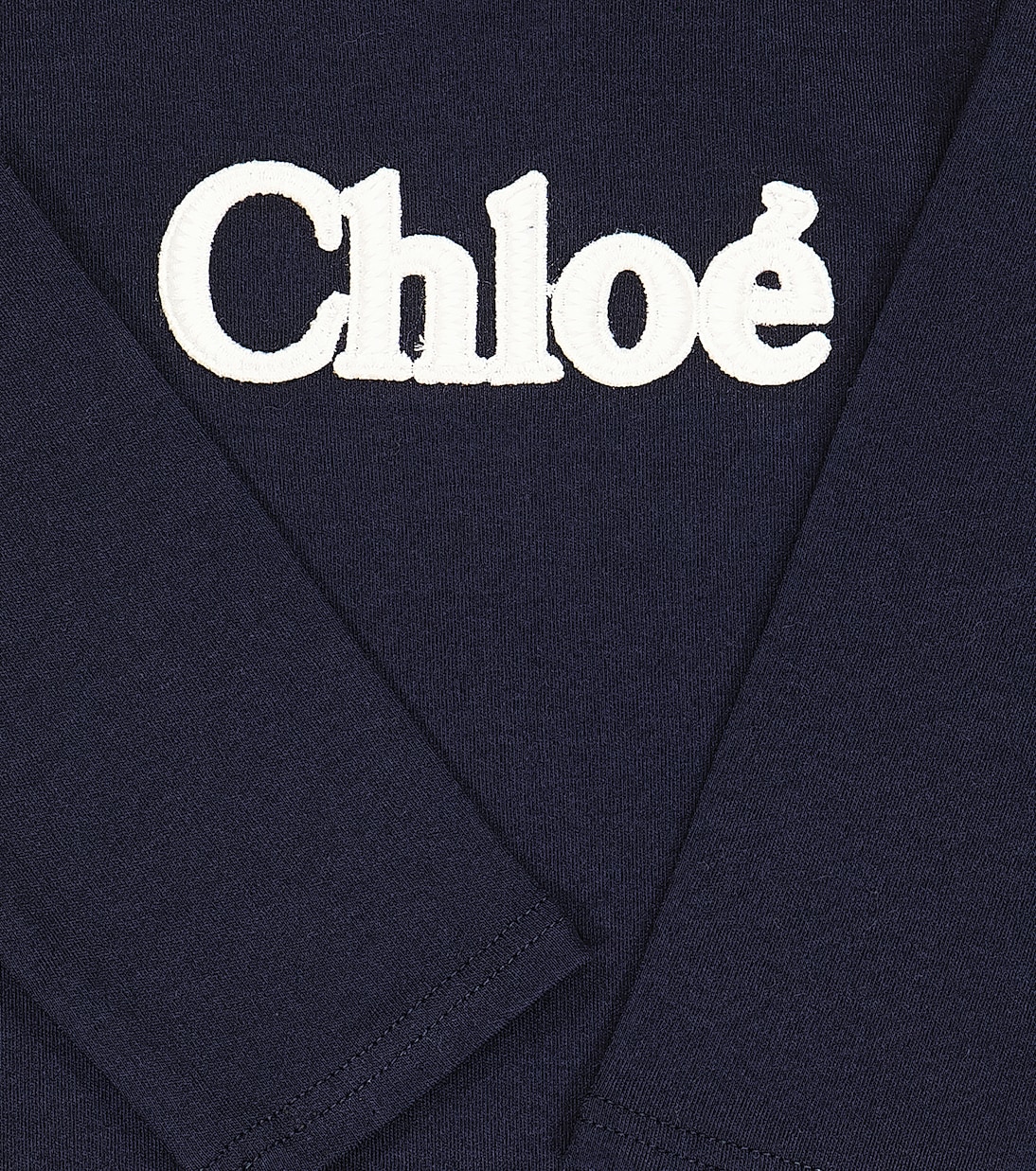 Baby logo embroidered cotton T-shirt | Chloé Kids