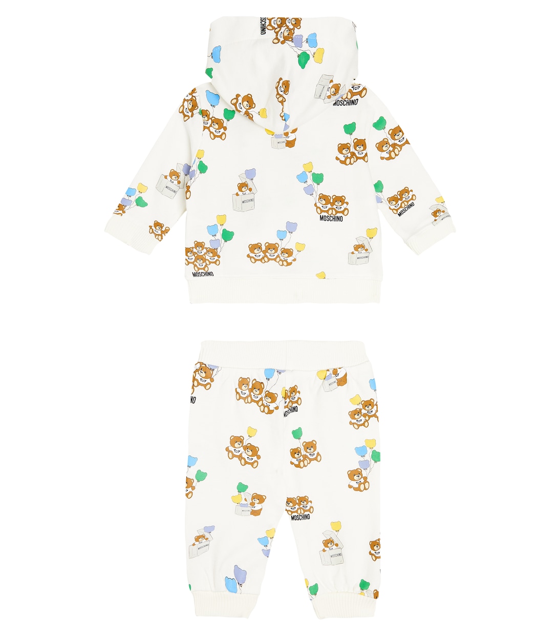 Bébé – Ensemble de survêtement à capuche en coton | Moschino Kids