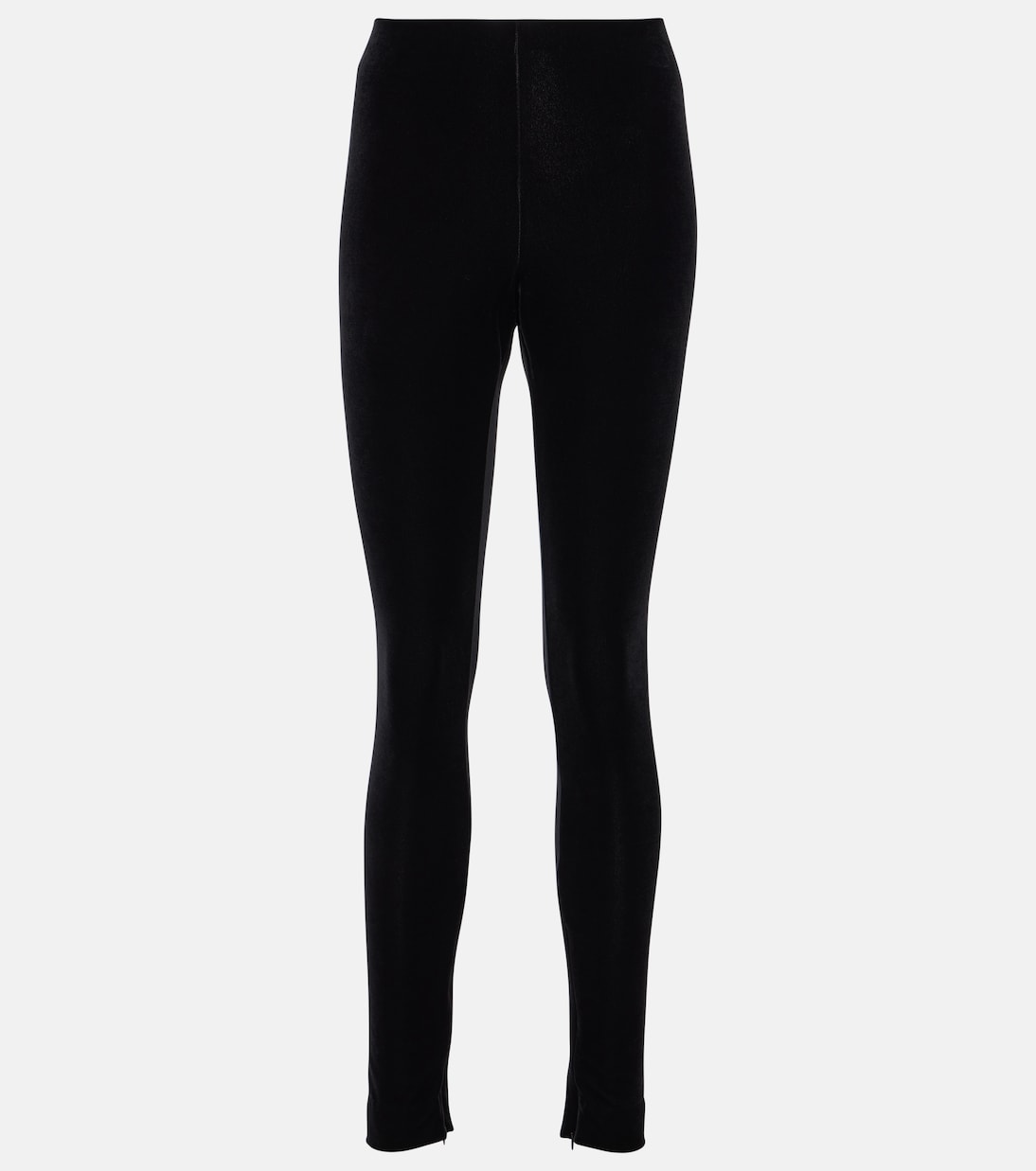 High-Rise-Leggings aus Samt | Wardrobe.NYC