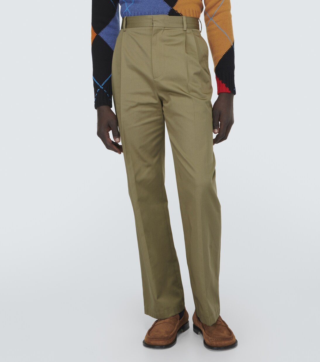 Cotton twill straight pants | Loewe