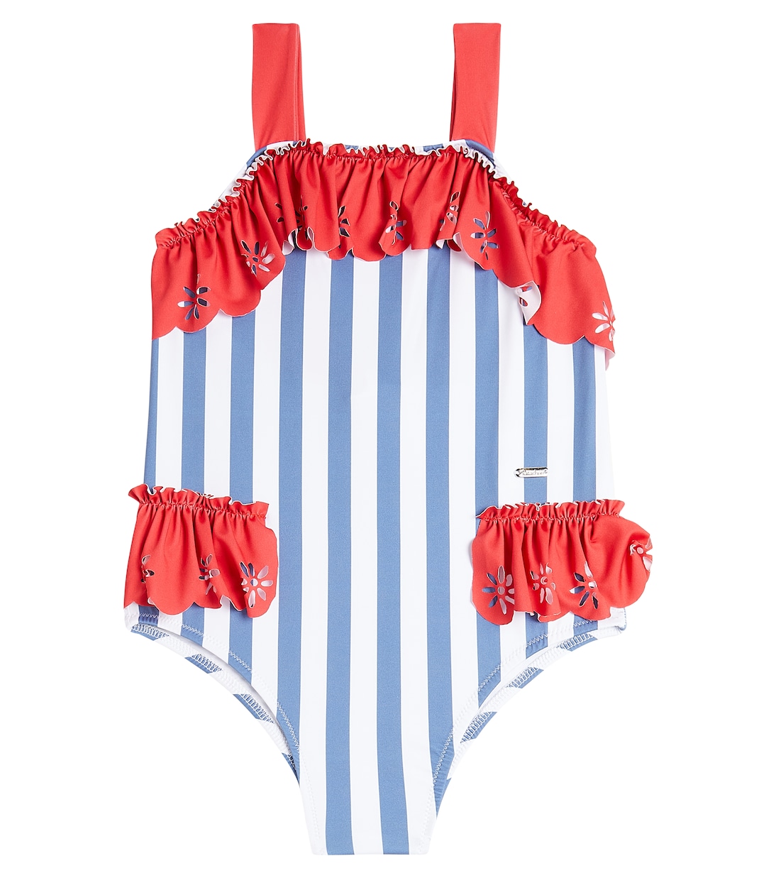 Striped ruffled swimsuit | Patachou