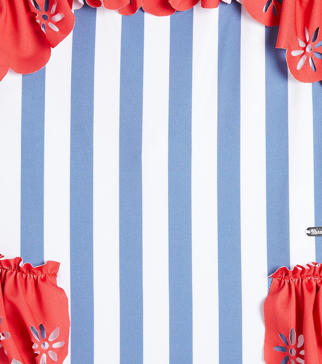 Striped ruffled swimsuit | Patachou