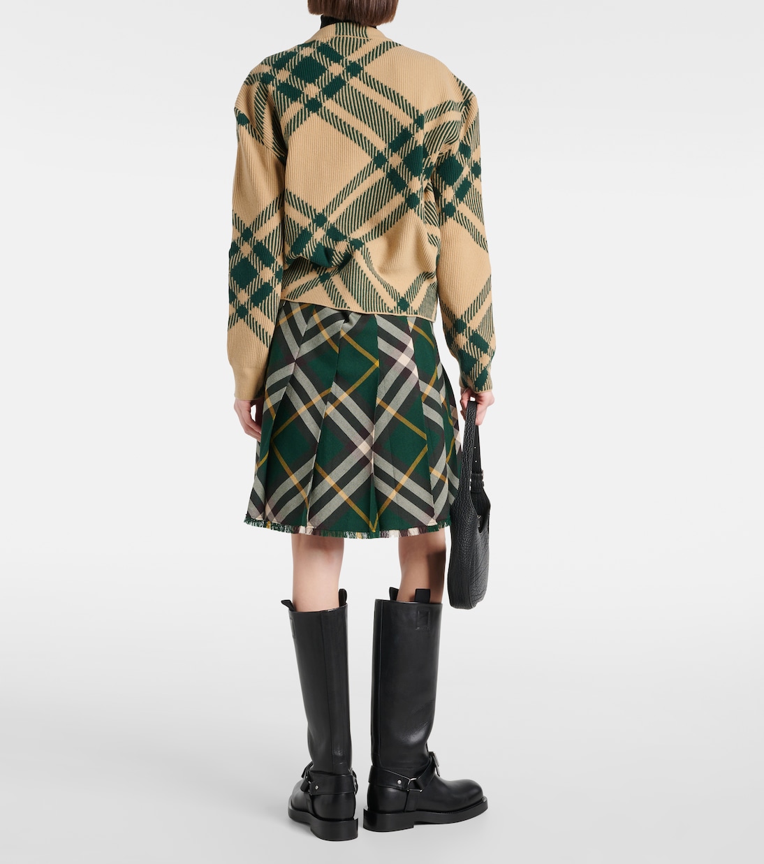 Pull à col roulé Burberry Check | Burberry