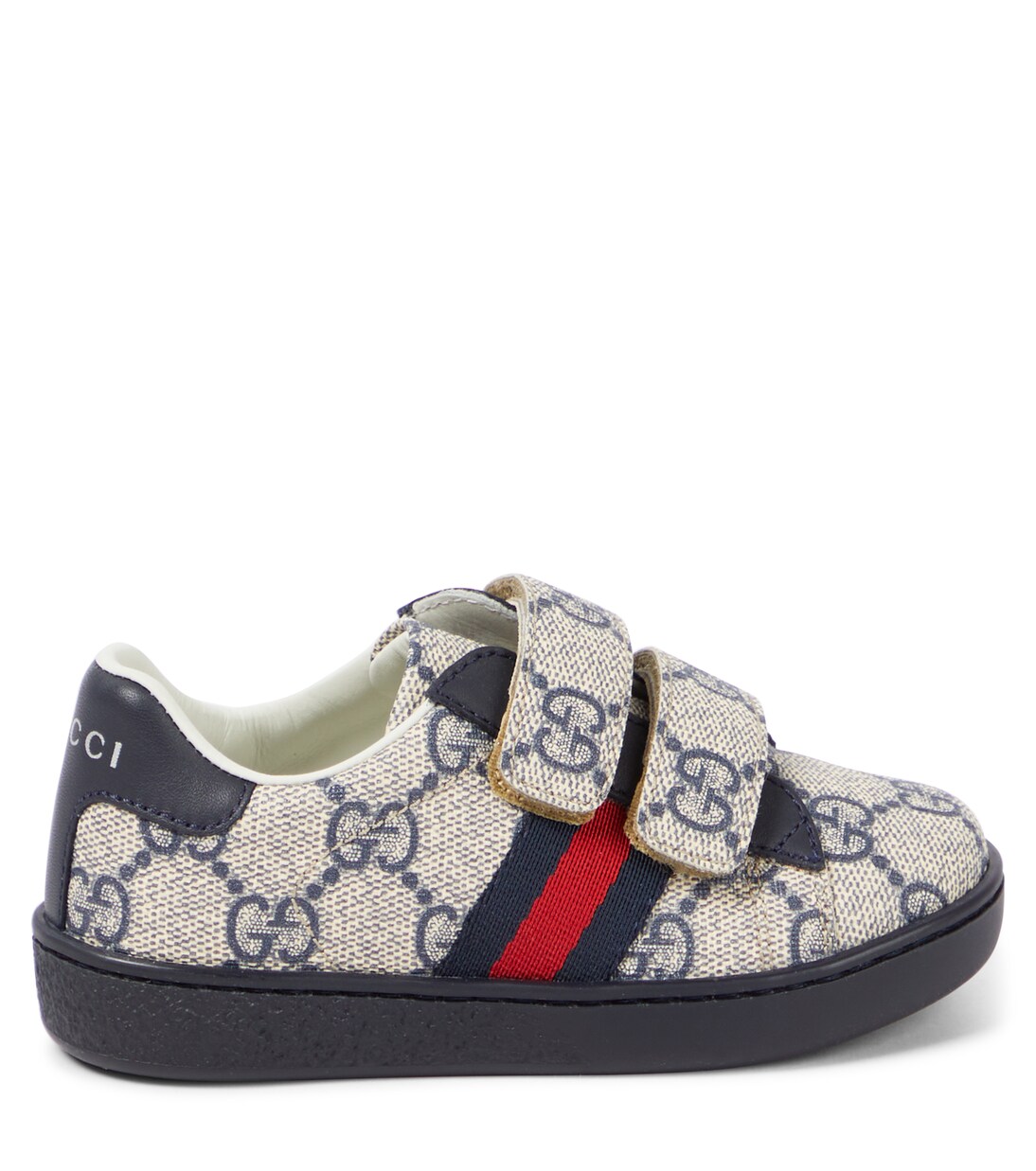 GG leather-trimmed sneakers | Gucci Kids