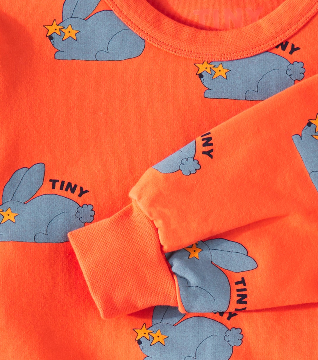 Rabbits printed cotton-blend sweatshirt | Tinycottons
