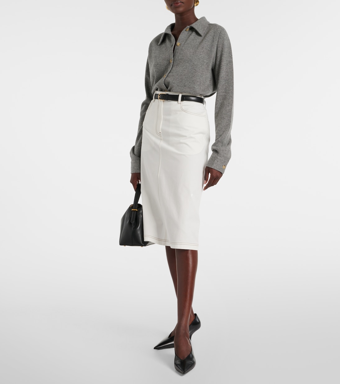 High-Rise-Jeansrock | Toteme