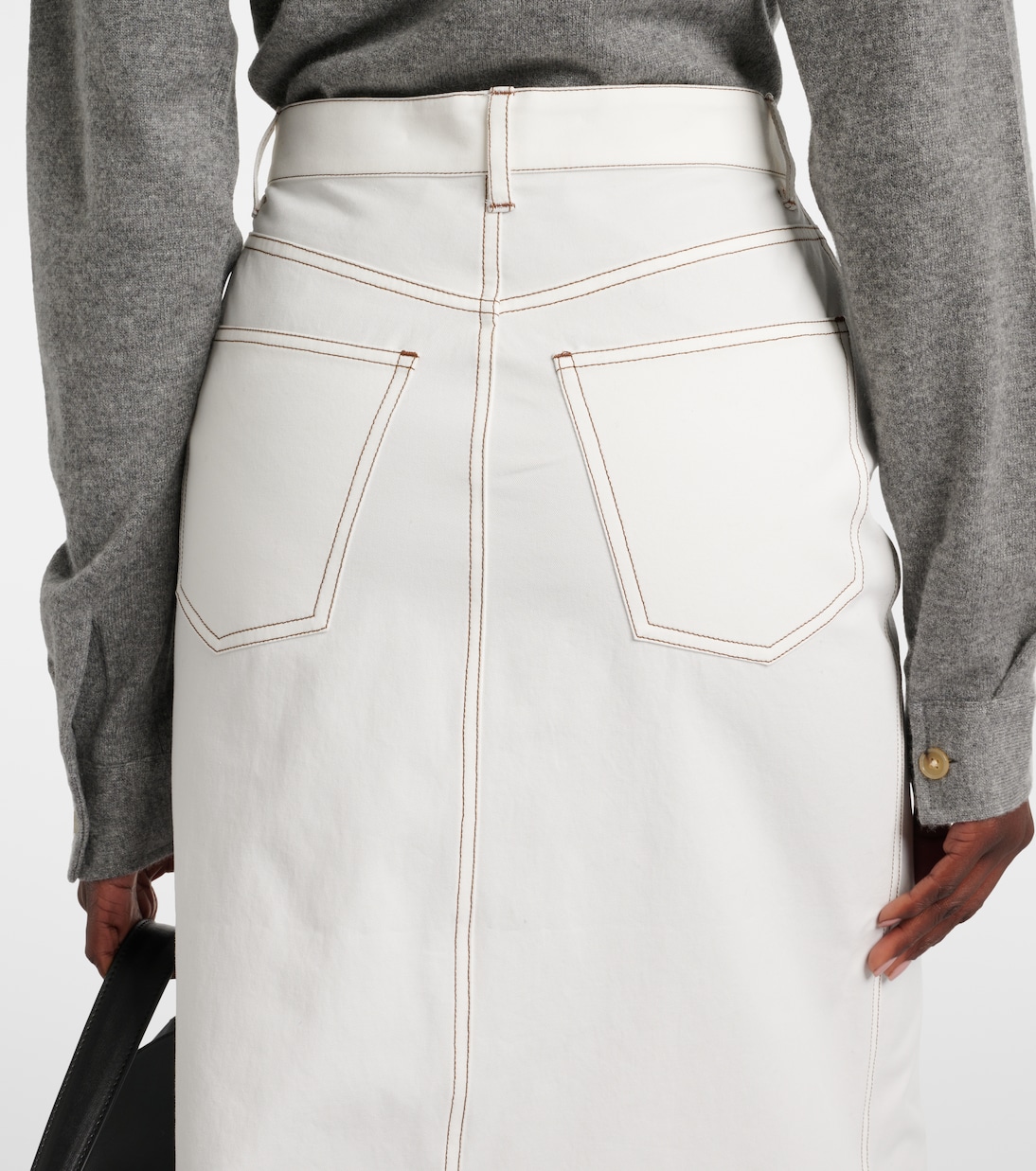 High-Rise-Jeansrock | Toteme