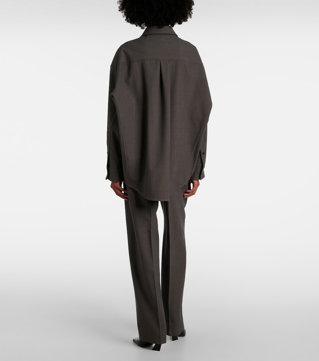 Camisa oversized de mezcla de lana | Bottega Veneta