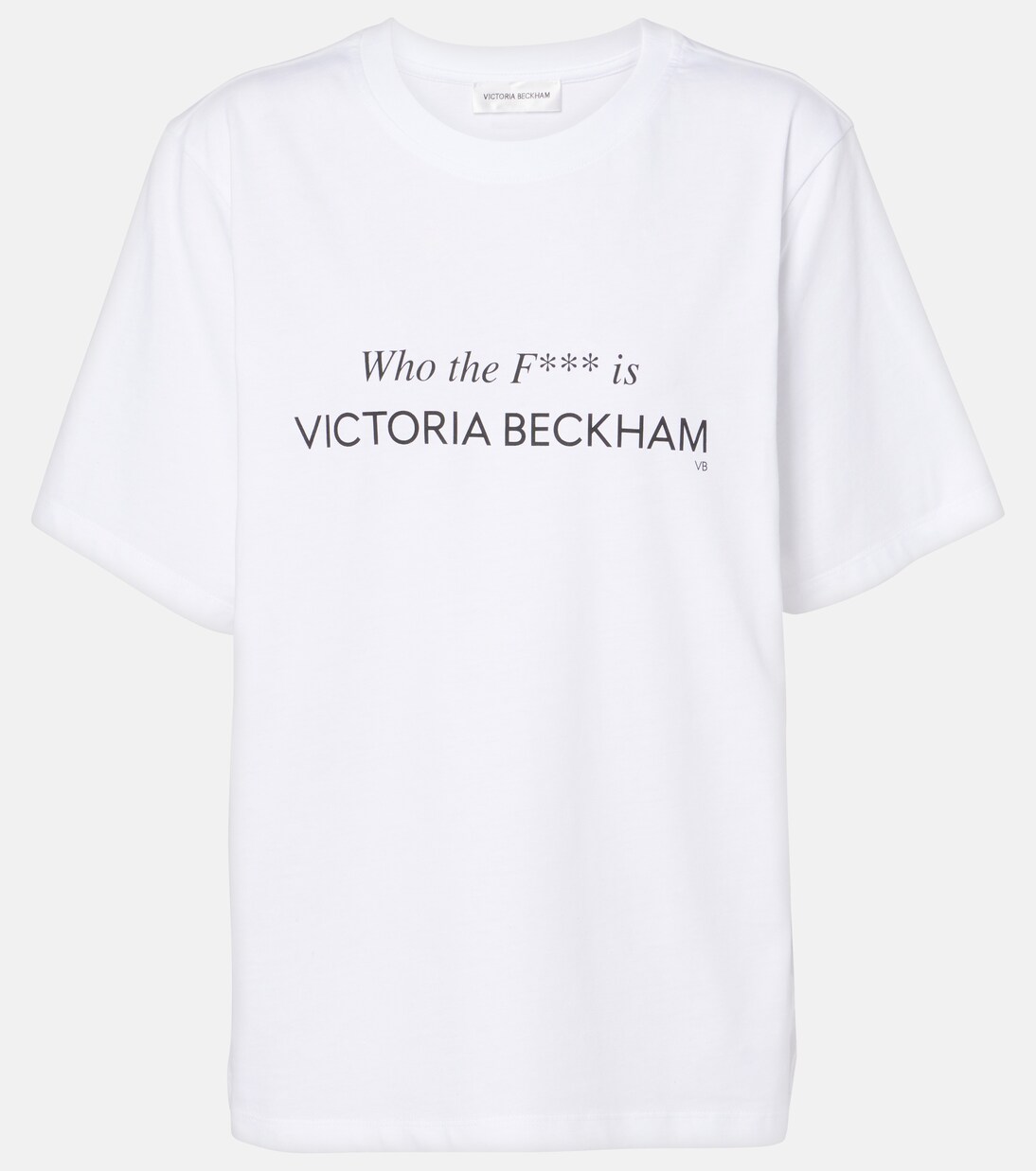 Bedrucktes T-Shirt aus Baumwoll-Jersey | Victoria Beckham