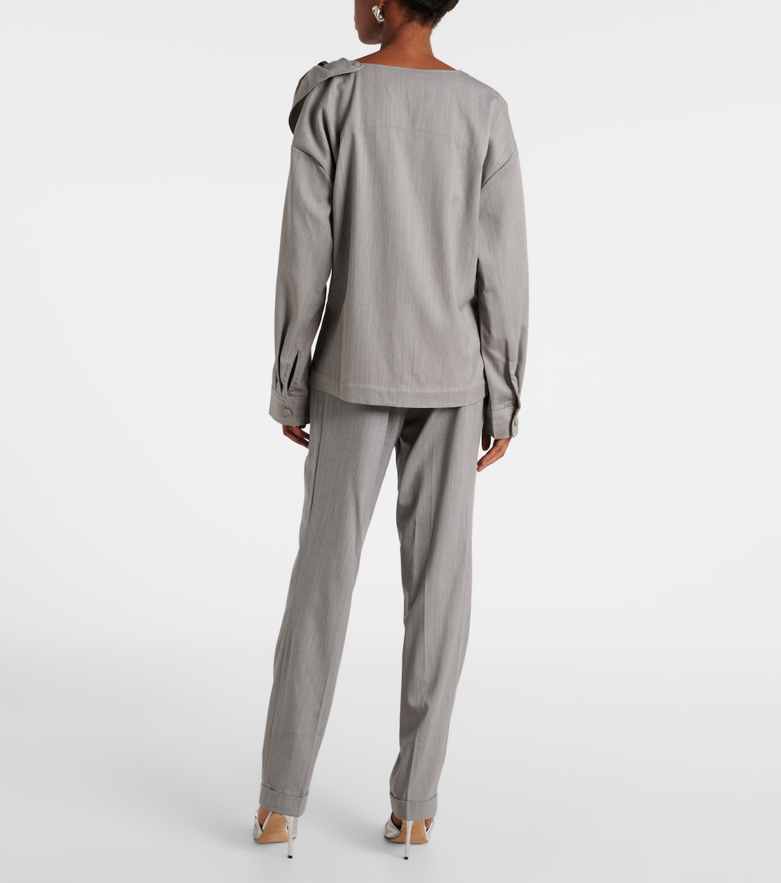 Verziertes Top aus Wolle | Jacques Wei