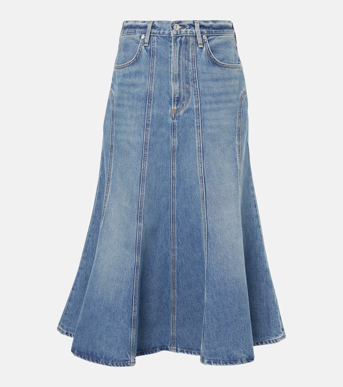 Falda midi Gaucho Vintage de denim | Citizens of Humanity