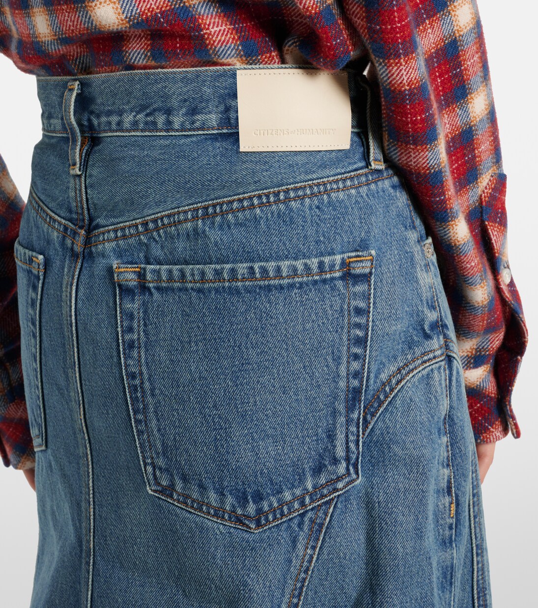 Falda midi Gaucho Vintage de denim | Citizens of Humanity