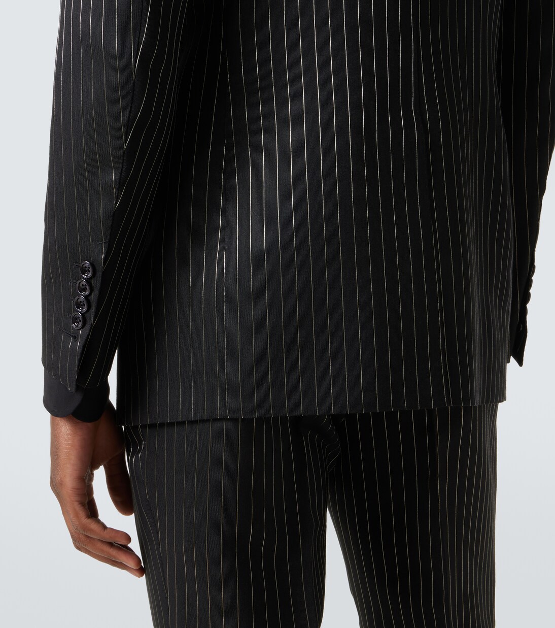 Striped wool and silk lamé blazer | Tom Ford
