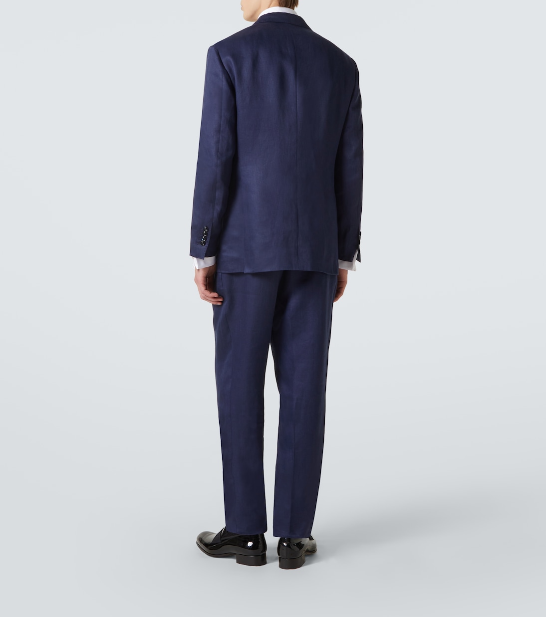 Double-breasted linen tuxedo | Brunello Cucinelli