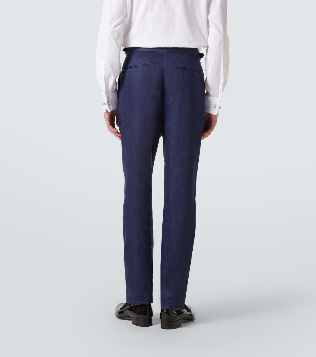 Double-breasted linen tuxedo | Brunello Cucinelli