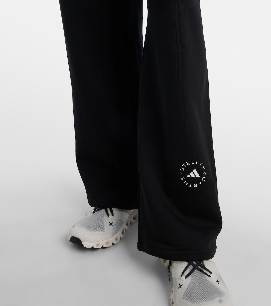High-rise French terry sweatpants | Adidas by Stella McCartney