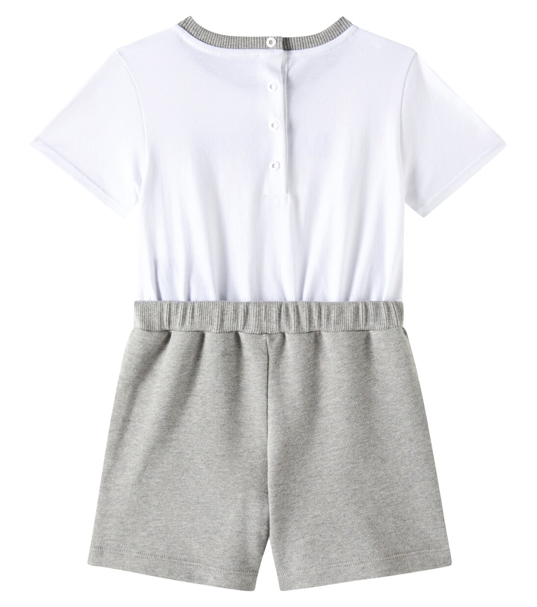 Baby cotton jumpsuit | Balmain Kids
