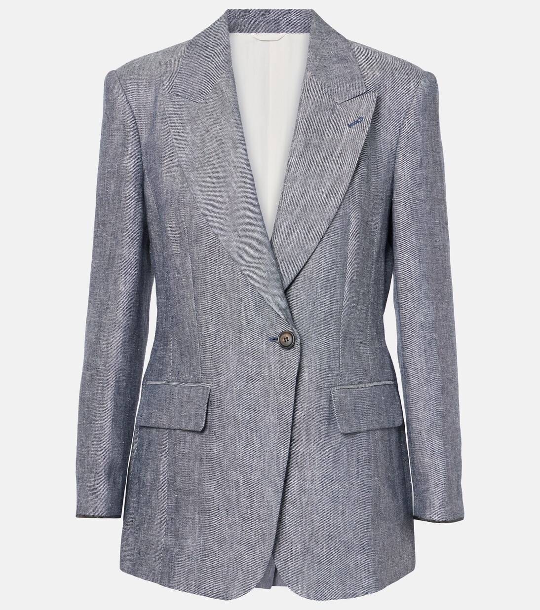 Blazer de cáñamo y lino | Brunello Cucinelli