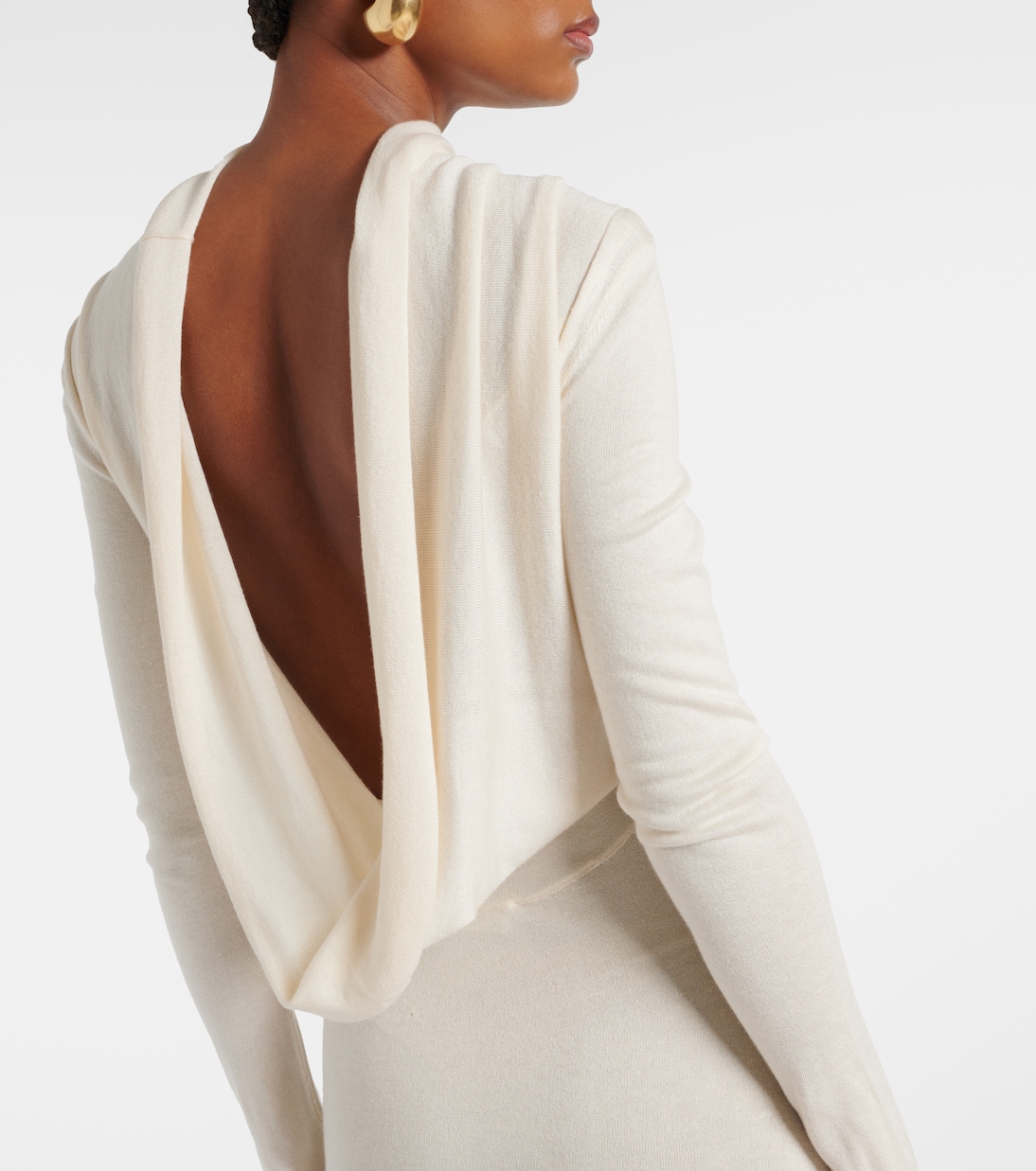 Robe longue Viva en soie et cachemire | Aya Muse