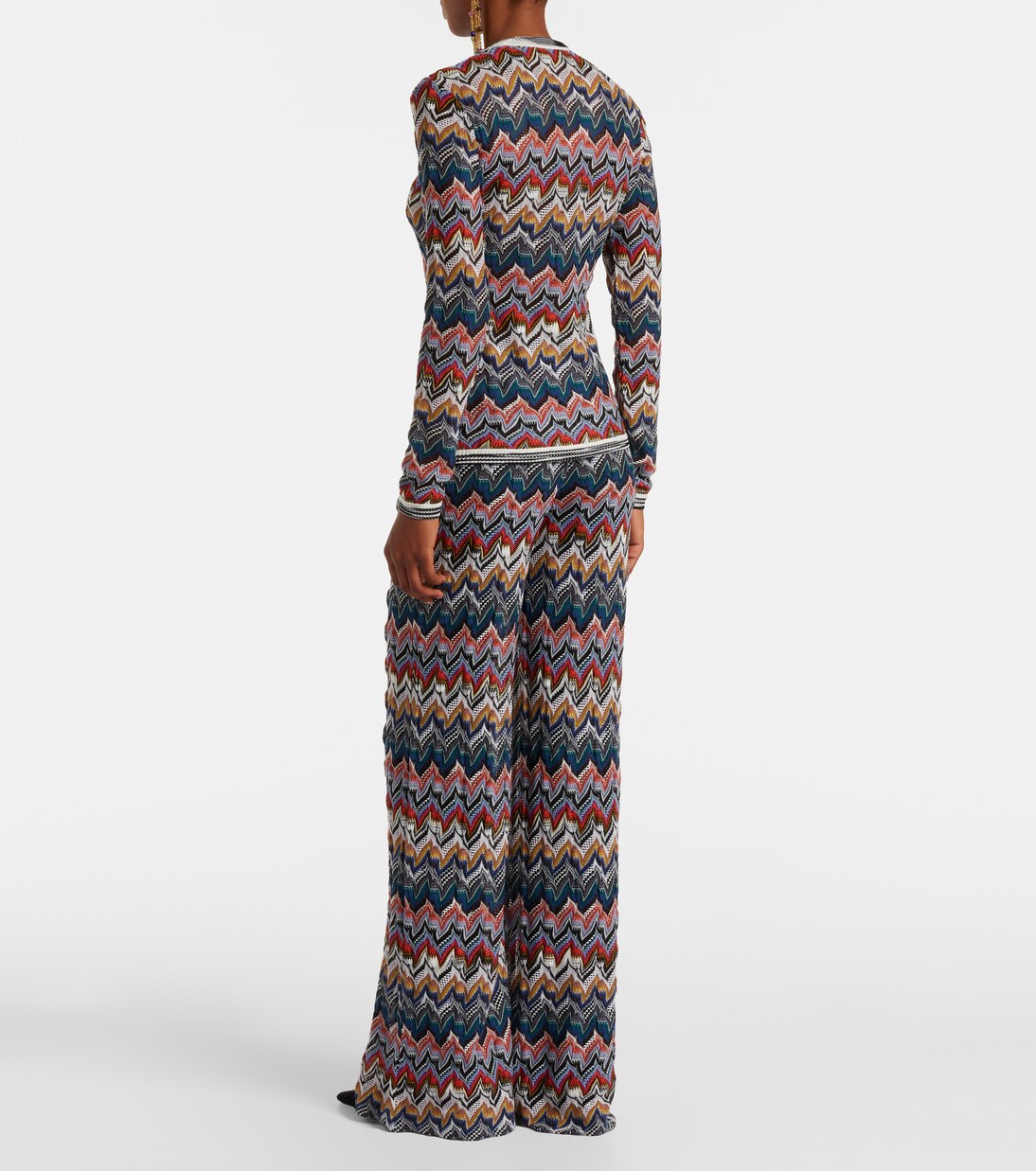 Cárdigan de lamé en zigzag | Missoni