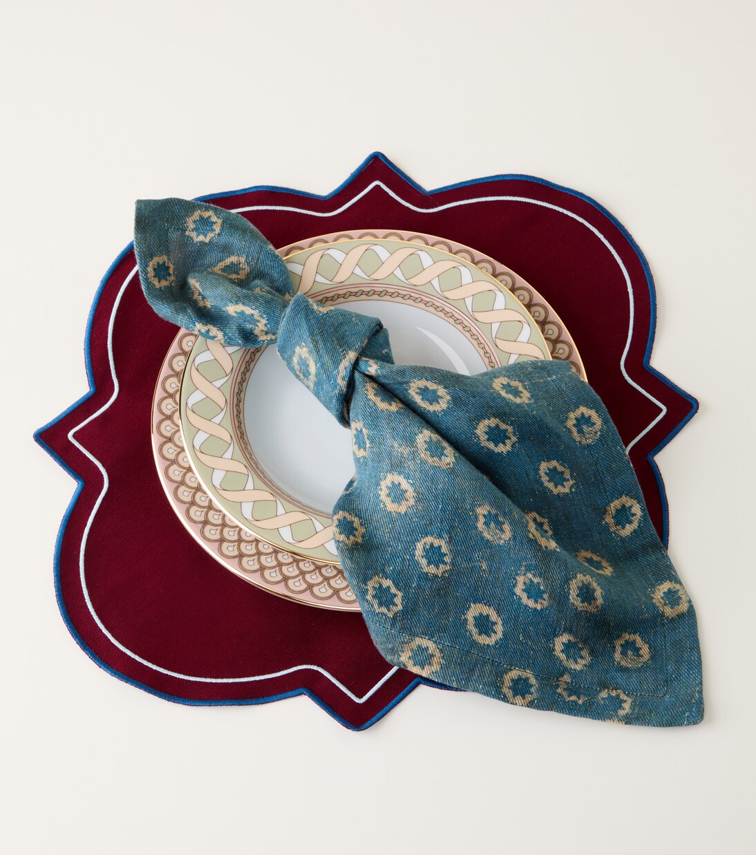 Medallion set of 2 canvas placemats | La DoubleJ