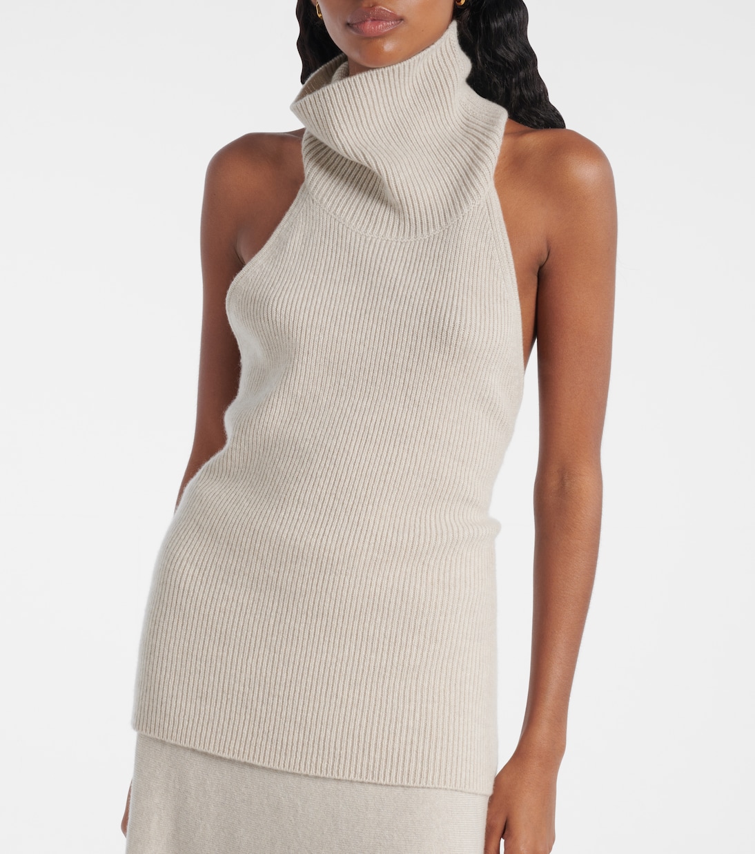 Top acanalado Maddie de cachemir | Lisa Yang