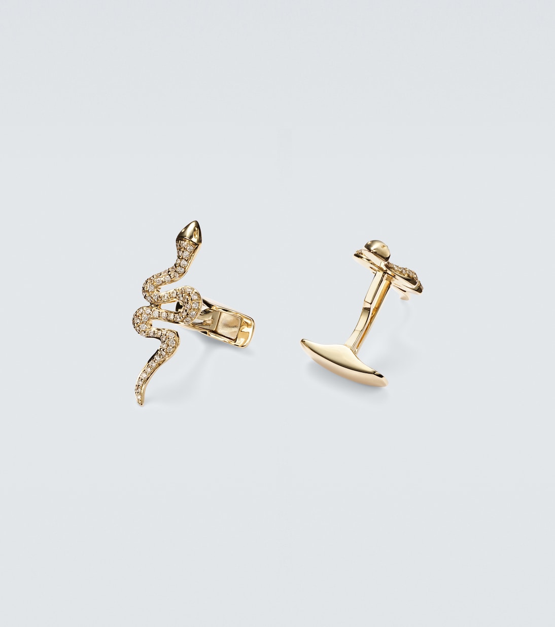 Gemelli Snake in oro 14kt con diamanti | Sydney Evan