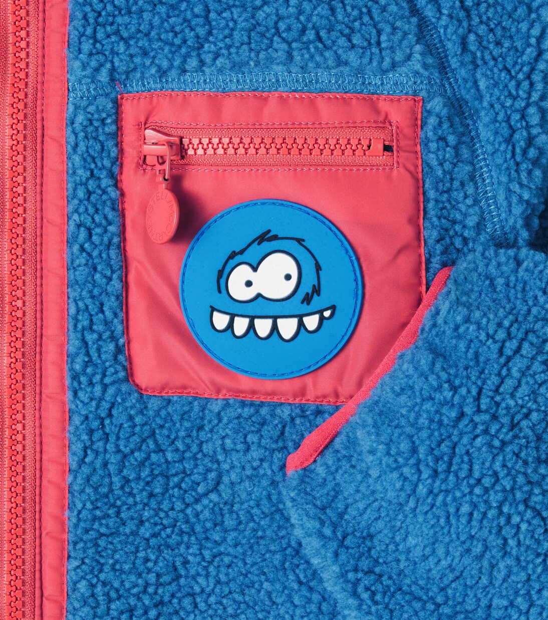 Patch-appliqué fleece jacket | Stella McCartney Kids