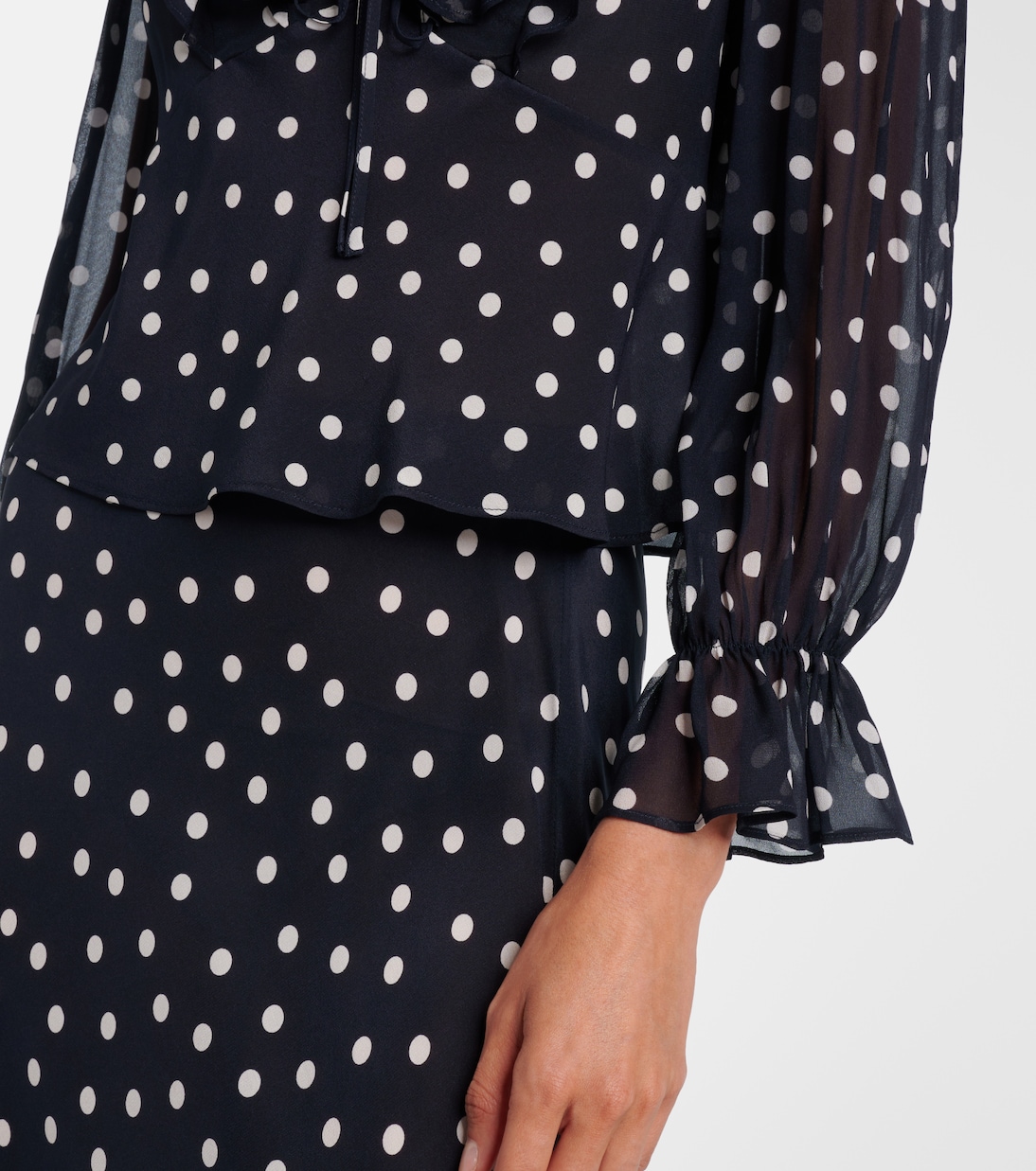 Lasca polka-dot silk top | Rixo