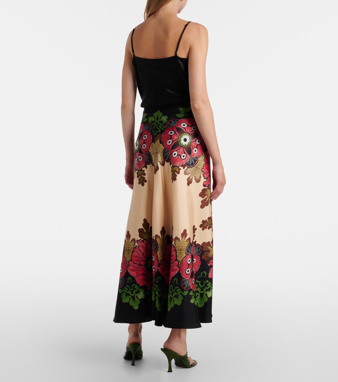 Wickelrock Sarong aus Seiden-Twill | La DoubleJ