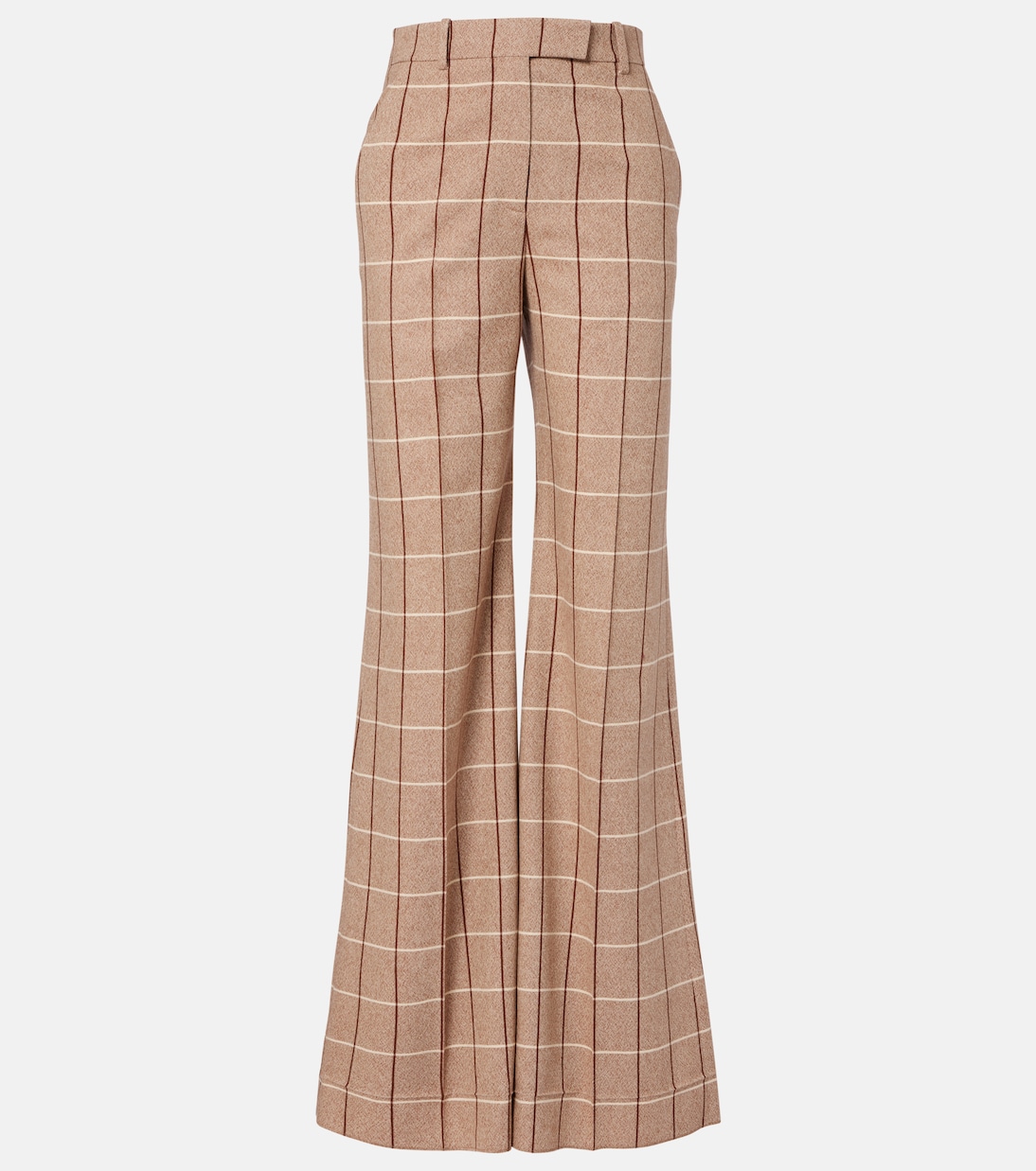Weite High-Rise-Hose aus Schurwolle | Valentino