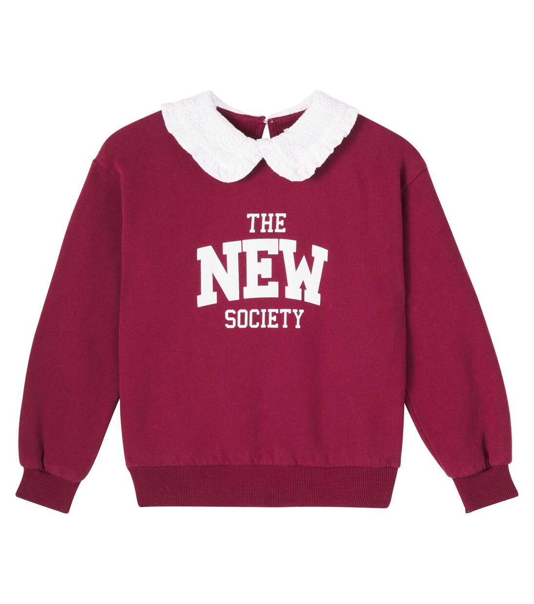 Angela logo cotton jersey polo sweater | The New Society