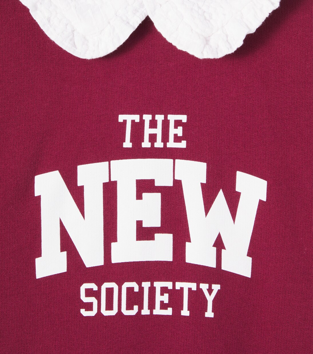 Angela logo cotton jersey polo sweater | The New Society