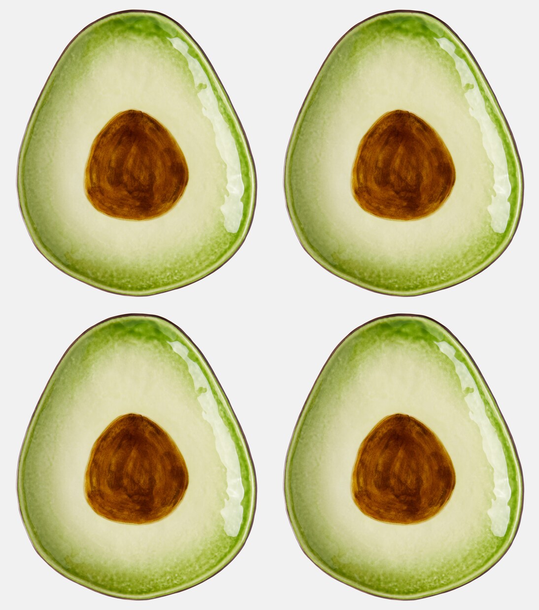 Set de 4 assiettes à dessert Tropical Fruits Avocado | Bordallo Pinheiro