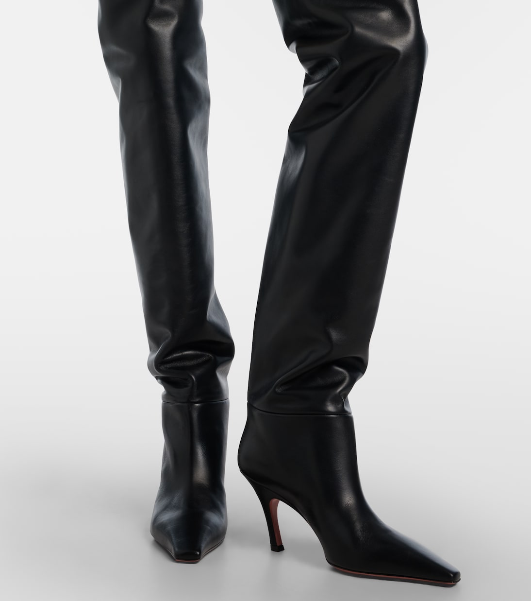 Botas mosqueteras Jamie 80 de piel | Amina Muaddi