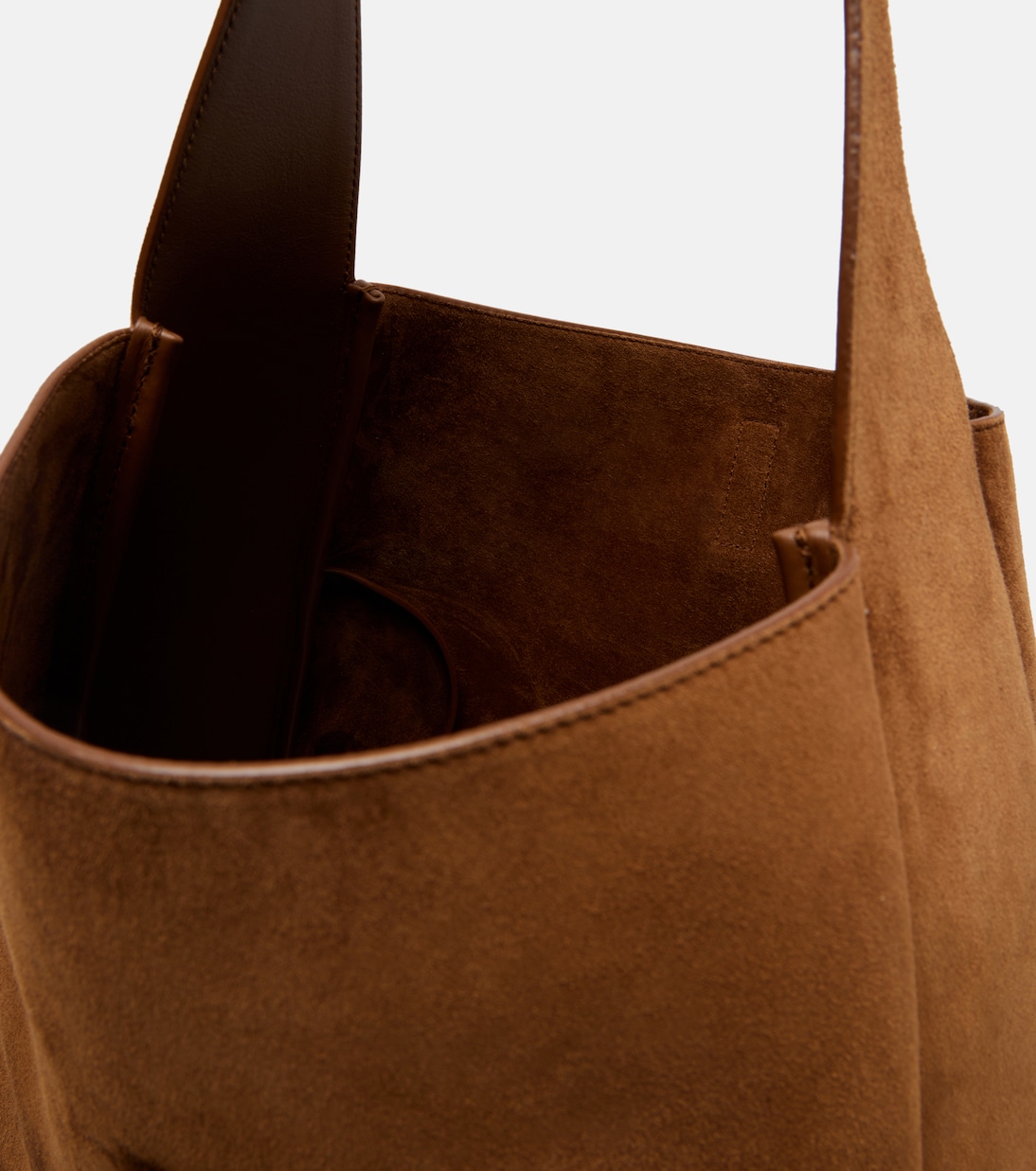 Le 5 à 7 Supple Large suede shoulder bag | Saint Laurent