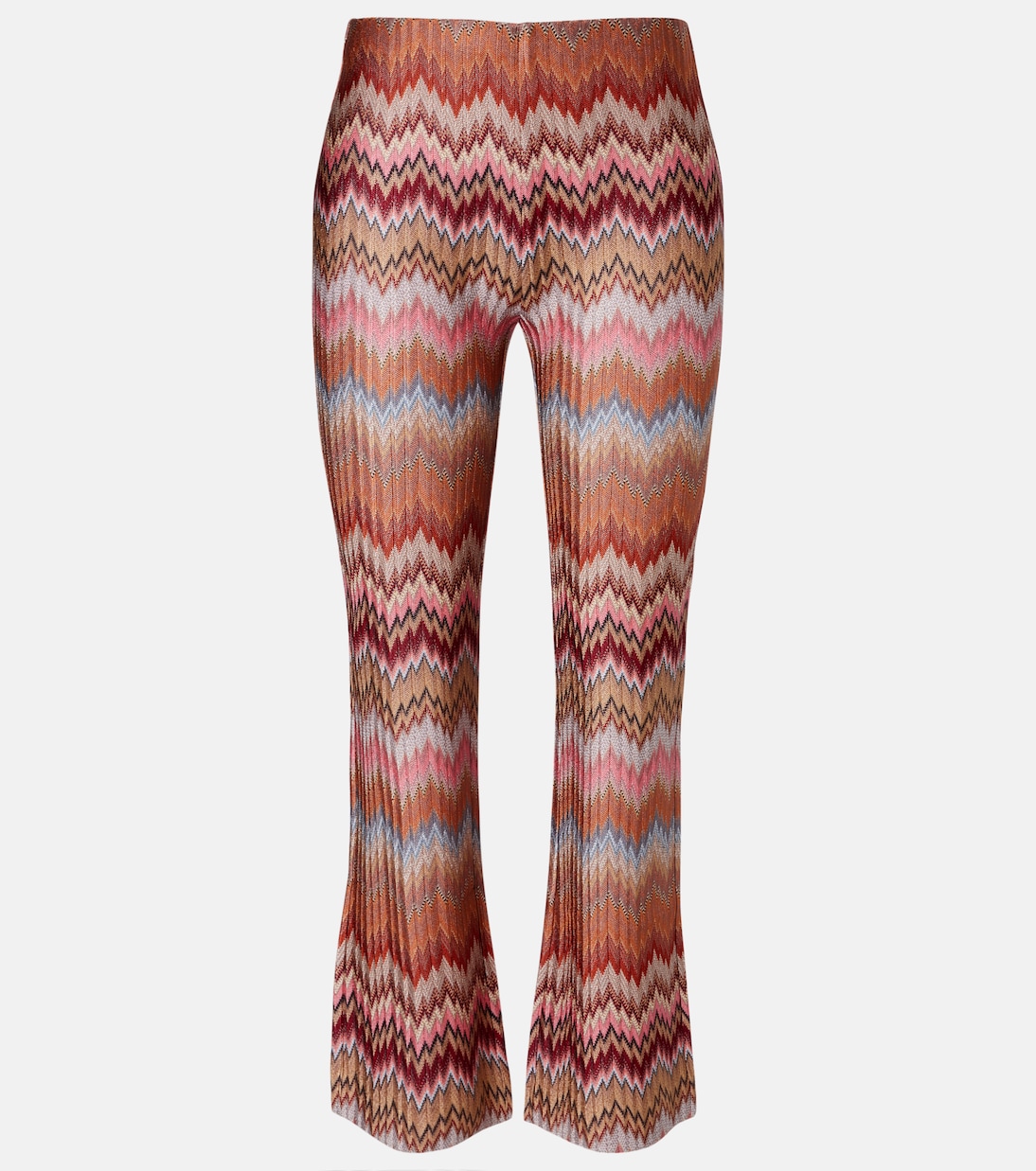 Zigzag high-rise cropped slim pants | Missoni