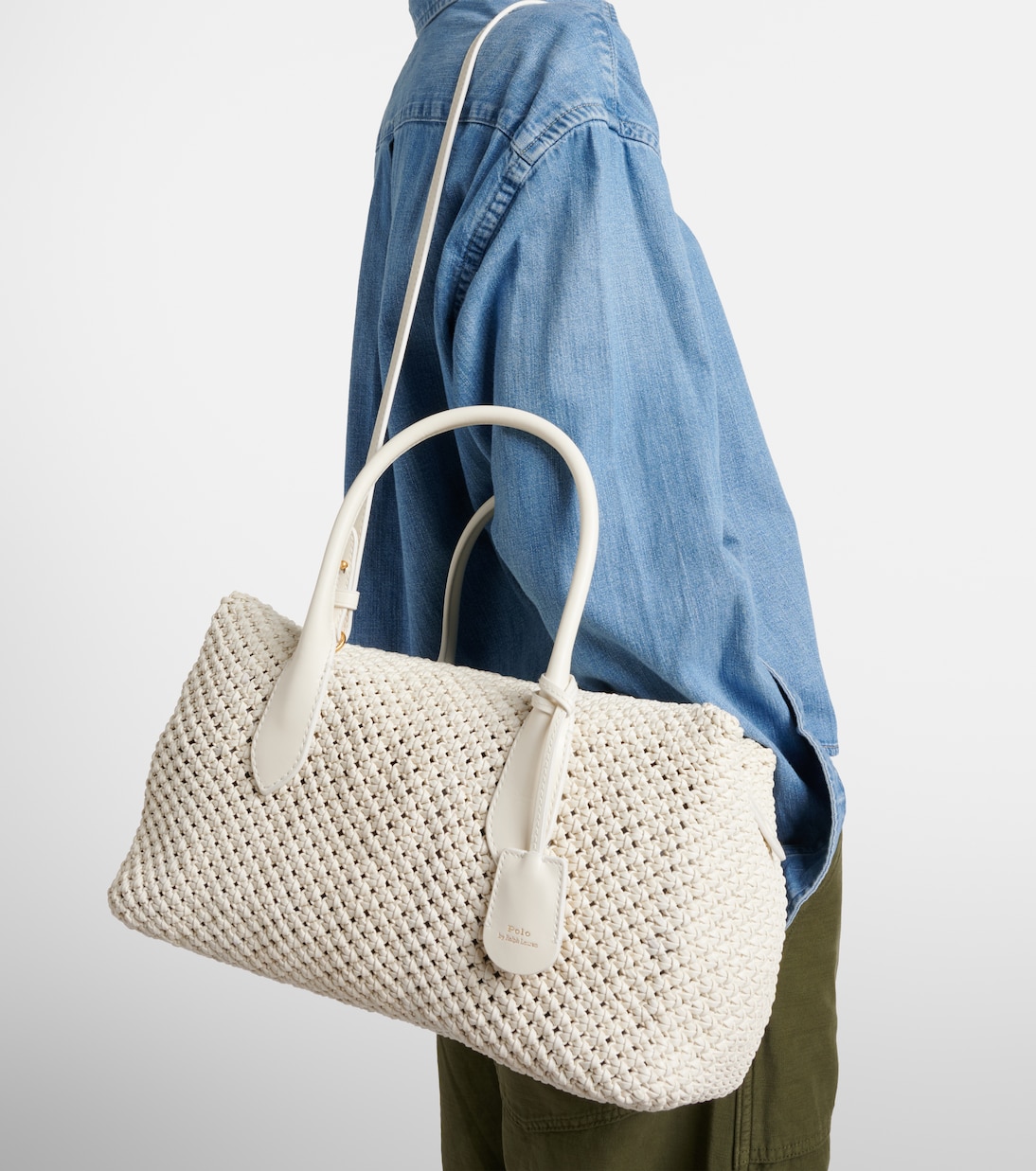 Bellport woven leather tote bag | Polo Ralph Lauren