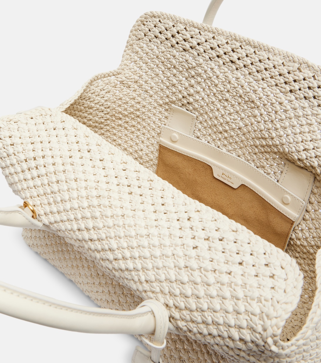 Bellport woven leather tote bag | Polo Ralph Lauren