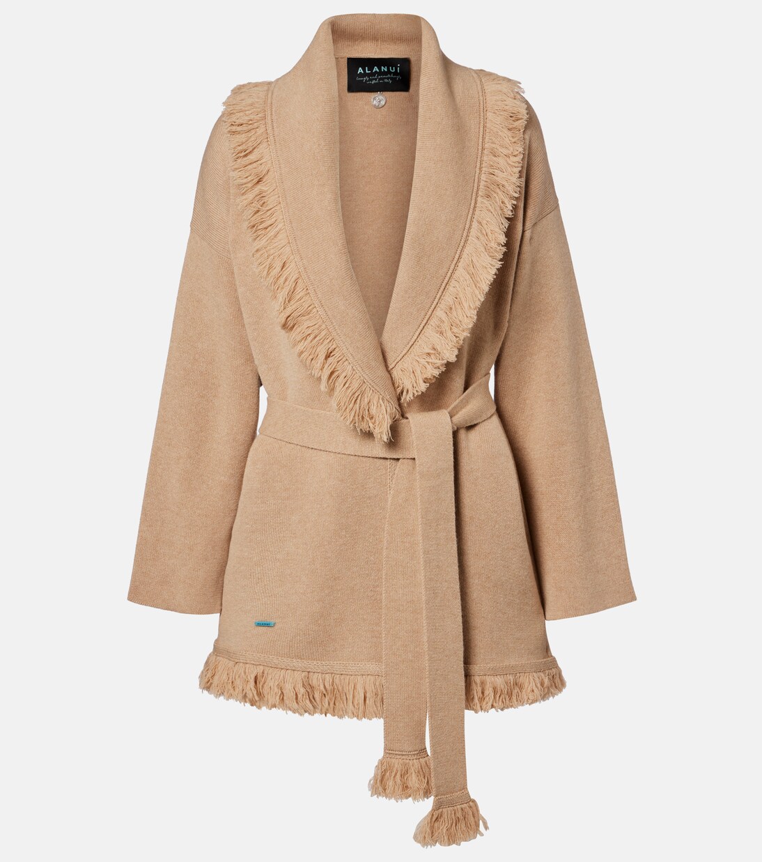 Finest fringed cashmere and cotton cardigan | Alanui