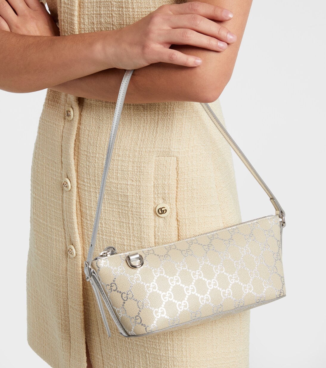 Schultertasche GG Emblem Small | Gucci