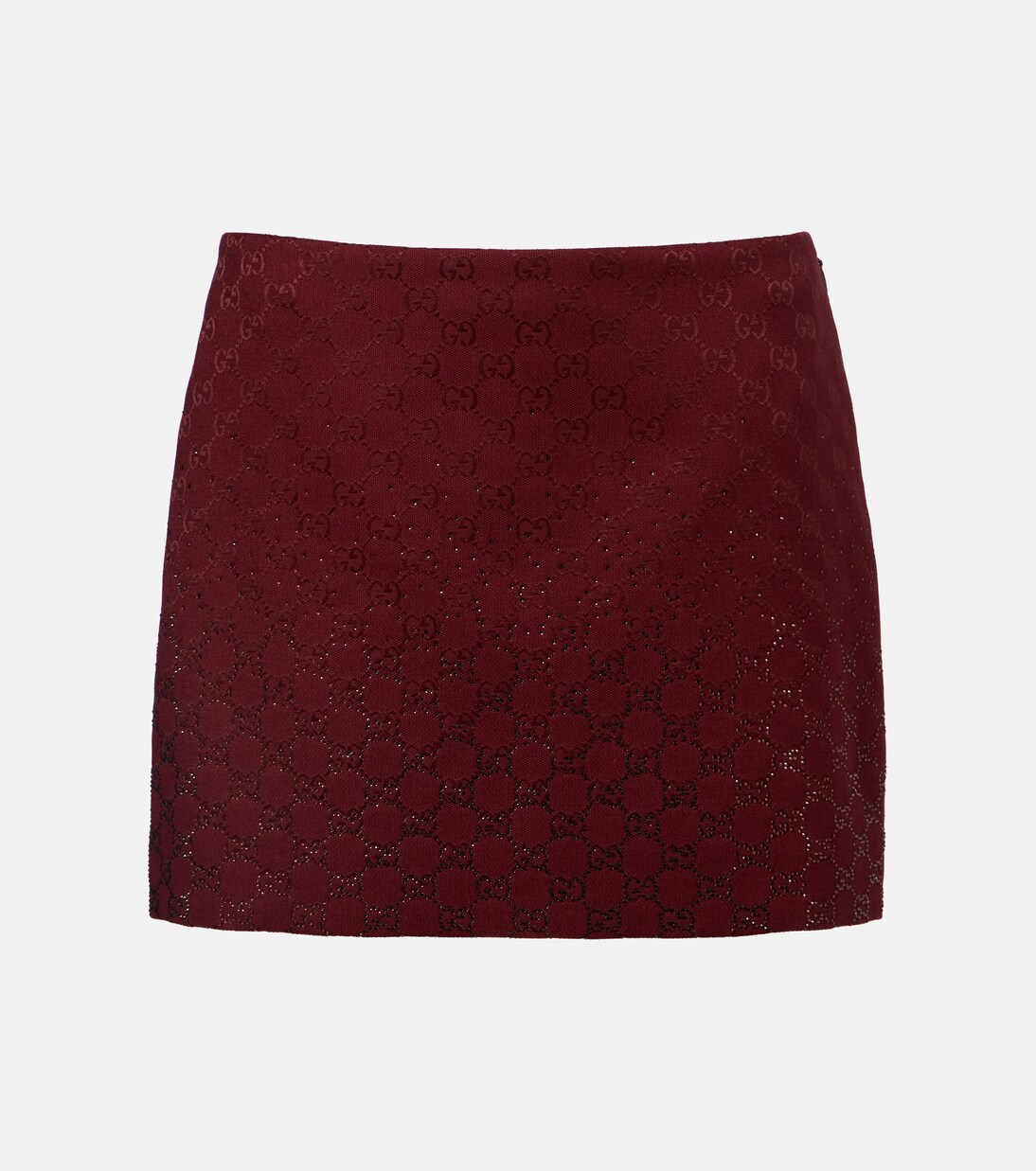 GG Canvas crystal-embellished miniskirt | Gucci