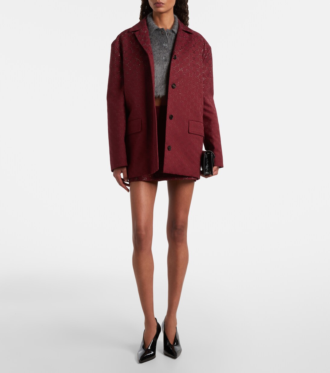 GG Canvas crystal-embellished miniskirt | Gucci