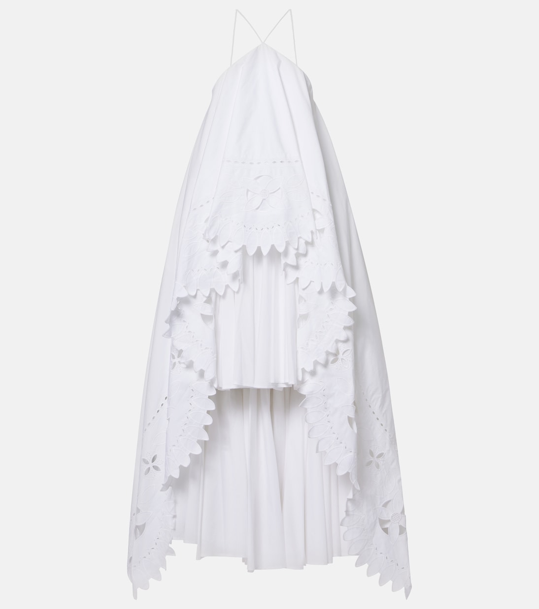 Provençale tiered cotton poplin gown | Jacquemus