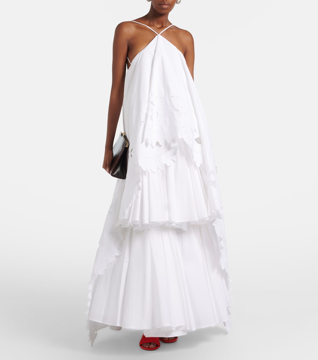 Provençale tiered cotton poplin gown | Jacquemus