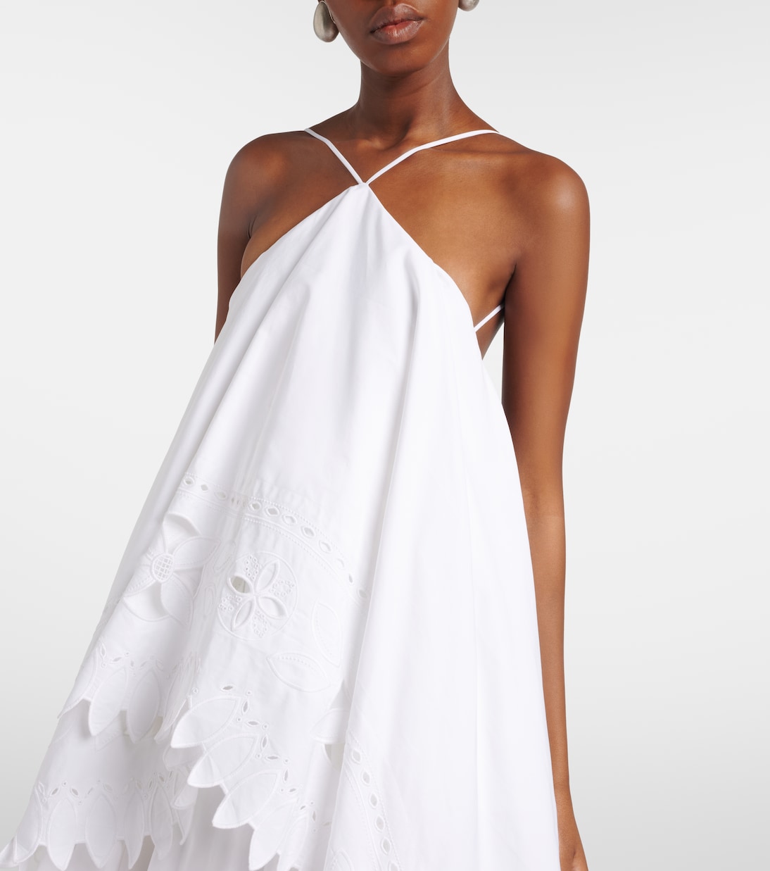 Provençale tiered cotton poplin gown | Jacquemus