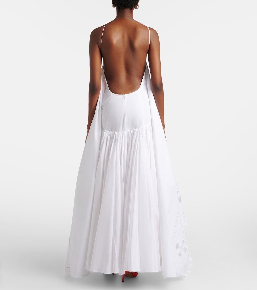 Provençale tiered cotton poplin gown | Jacquemus