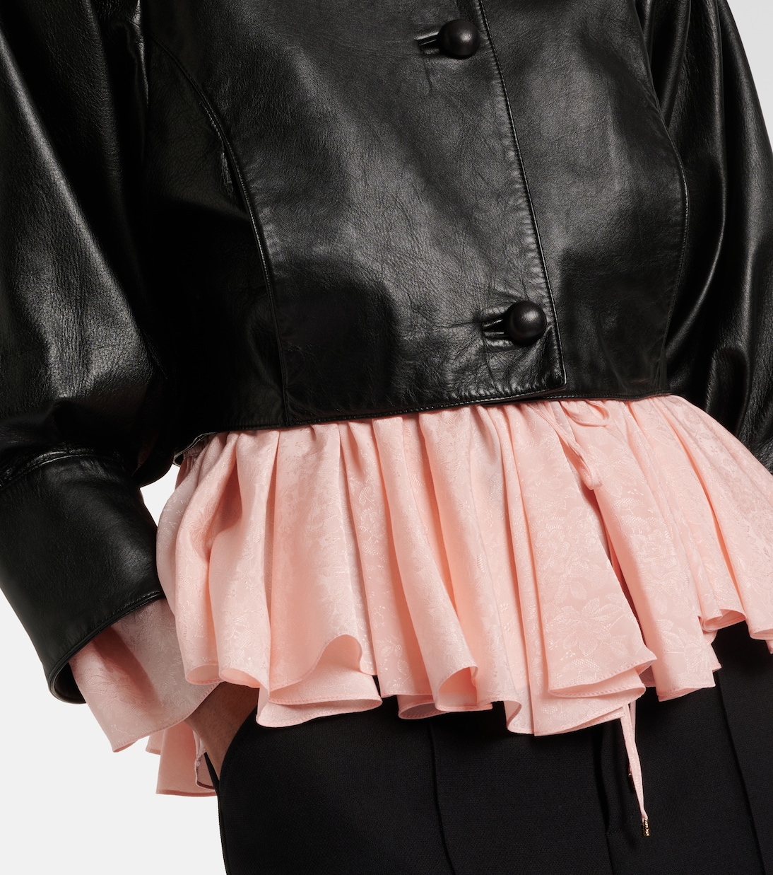 Cropped leather jacket | Chloé