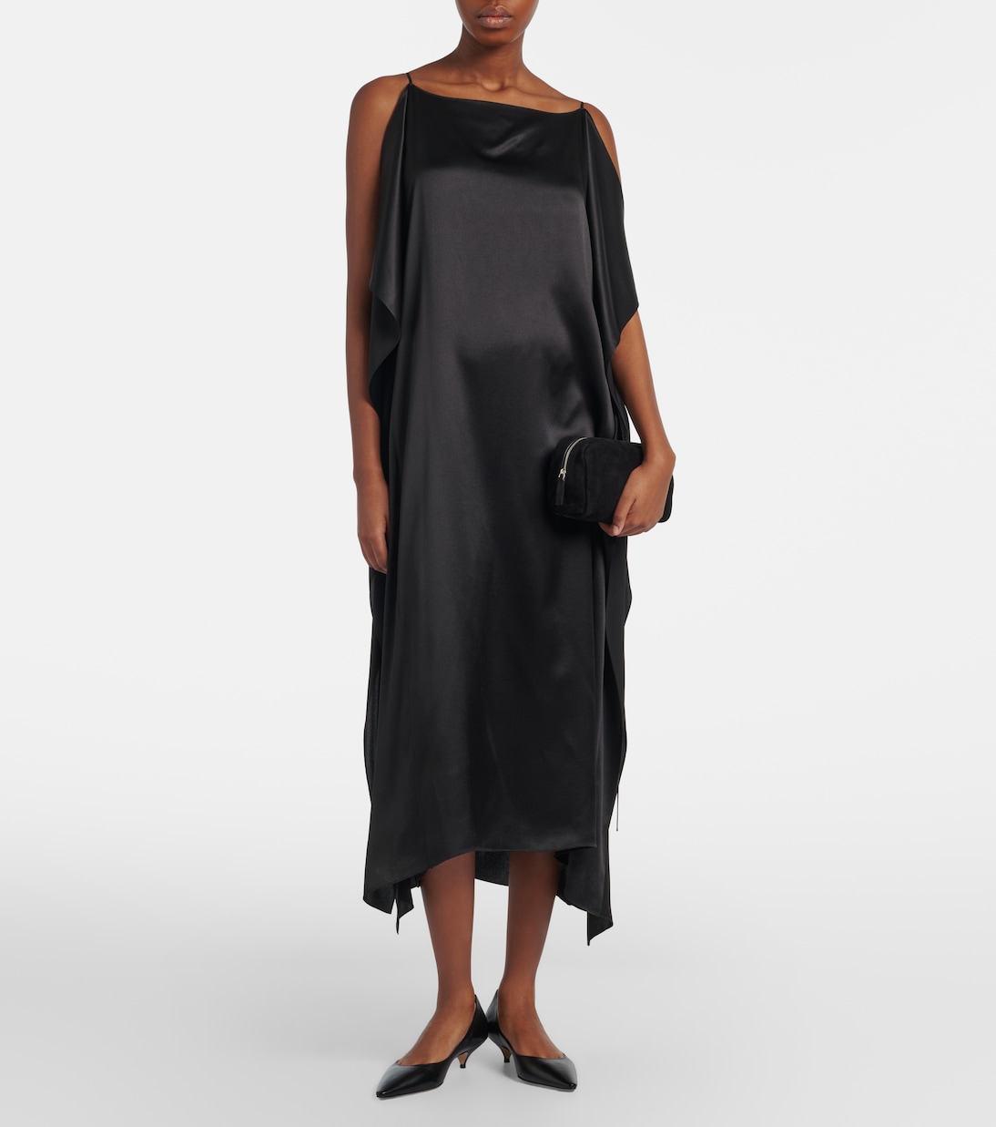 Clutch Astra Small aus Veloursleder | The Row