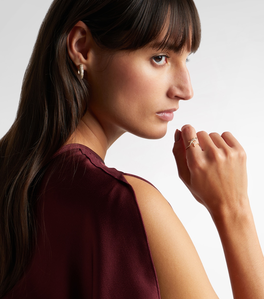 Ohrringe Keepsake aus 14kt Gelbgold (585/1000) mit Diamanten | Stone and Strand